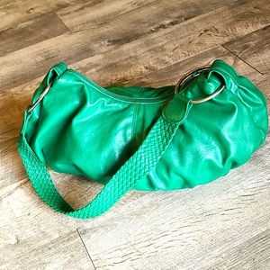 Green shoulder boho bag